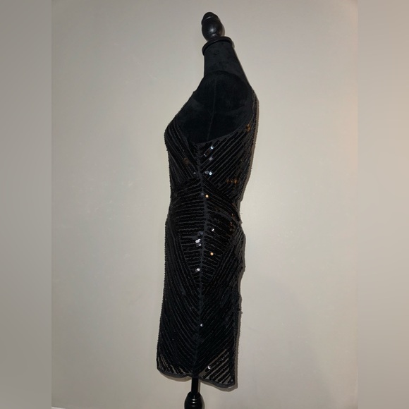 Lulus Ace of Spades Black Sequin Bodycon Dress - Picture 4 of 7